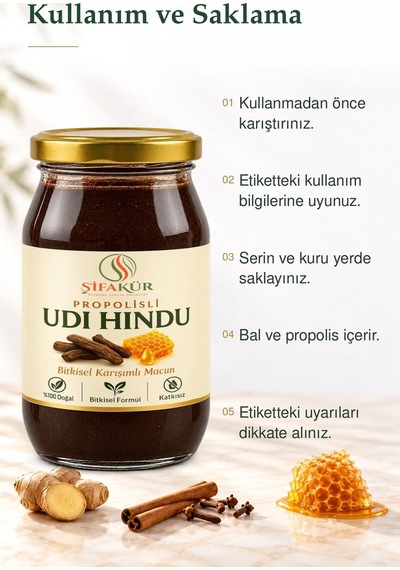 Propolisli Udi Hindu (Udi Hindi) Macunu 420 g