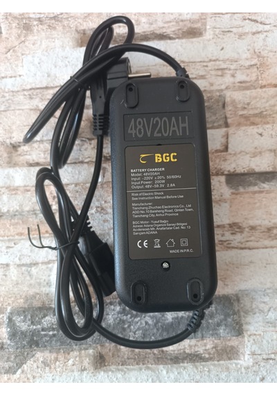Bgc Şarj Cihazı Elektrikli Bisiklet 48v 20ah Dolum Göstergeli