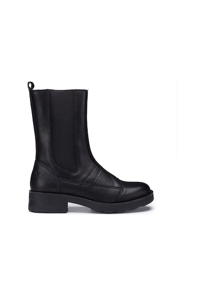 Çizme Kadın Oxw002900 Oxs Frank 0029 Mıd W Leather Black Siyah