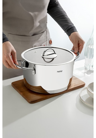 Silver Trend 18 Cm Paslanmaz Çelik Derin Tencere Gümüş