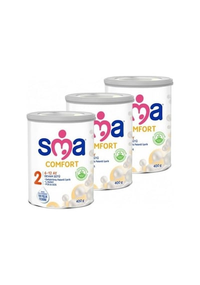 Sma 2 Bebek Devam Sütü Comfort 400 Gr X 3 Adet PKT.SMA.058