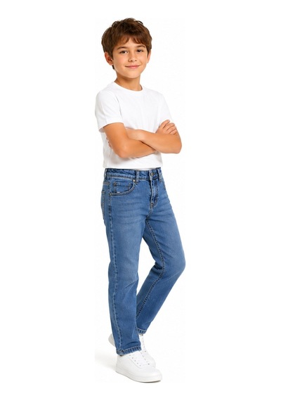 İrem Çocuk Giyim Erkek Çocuk Eskitme Desenli Bel Lastik Ayarlamalı Fermuar Kapamalı Mavi Renk Kot Pantolon Mavi İrem Çocuk Giyim Erkek Çocuk Eskitme Desenli Bel Lastik Ayarlamalı Fermuar Kapamalı Mavi Renk Kot Pantolon Mavi