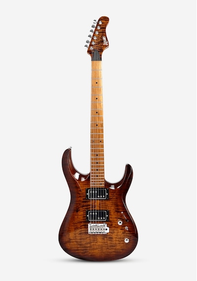 Luxars S-g37-t Shb Hh Elektro Gitar Spalted Honey Burst