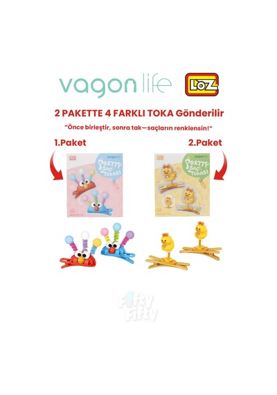 4'lü Saç Toka Seti Önce Birleştir,sonra Tak 2 Paket 4 Adet Gönderilir Yapı Toka Seti Ff 7104-7110