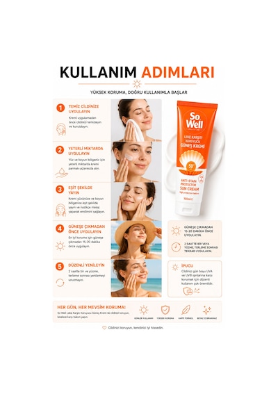 So Well Güneş Kremi Spf50+ 100 Ml