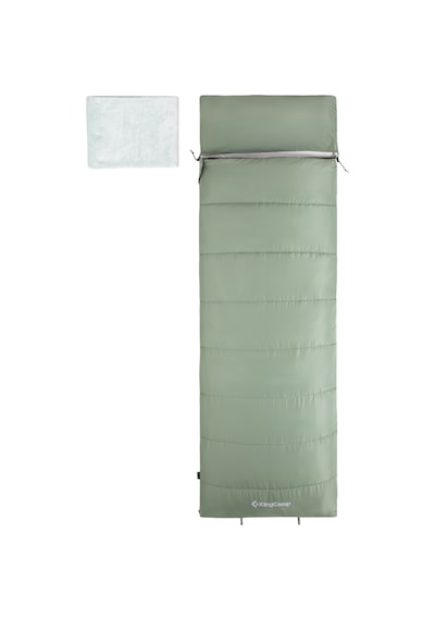 Kingcamp Vega 150 Comfort Uyku Tulumu Green Bej - Gri