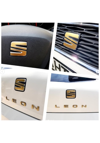 Seat Leon Mk2/Mk3 Amblem Stıcker Seti Seat Leon Mk2/Mk3 Amblem Stıcker Seti