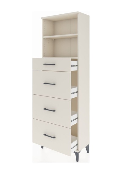 Arges Dolap 2 Raflı 4 Çekmeceli 60x30x182 Aytaşı-aytaşı Aytaşı