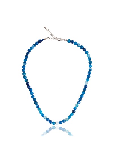 Stoneage Jewellery Mavi Akik Kendine Güven Kadın Kolye Turkuaz