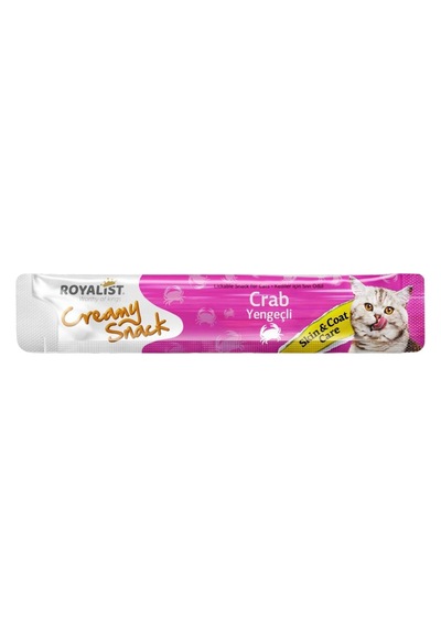 Creamy Snack Yengeçli Kedi Ödül Maması 4+1 Üçlü Paket
