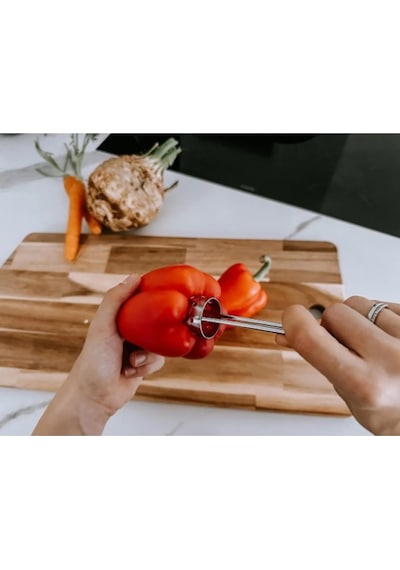 Pratik Dolmalık Biber Kabak Patlıcan Oyacağı-dolma Oyucu Gri Diğer