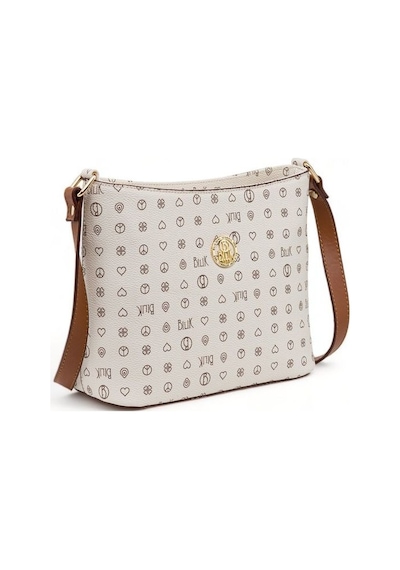 Bilik Deri Monogram Bej/taba Kadın Çapraz Askılı Çanta Nv 1008-mn 001