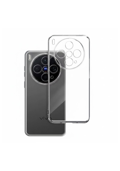 Microcase Vivo X300 İle Uyumlu Slim Serisi Soft Tpu Silikon Kılıf - Şeffaf Al3324 Siyah