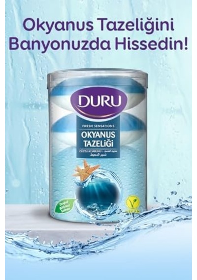 Duru Fresh Sensations Ocean Sabun, 100 Gramx4 Acı Badem