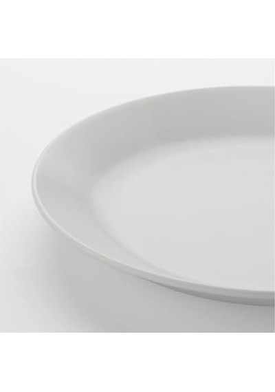 Tatlı Tabağı, Beyaz, 19 Cm Antrasit