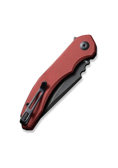 Civivi Bluetick Burgundy G10 Handle Black Stonewashed 14c28n Blade Blade Kamp Çakı Bordo