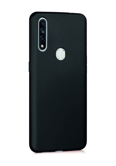 Oppo A31 Kılıf Kamera Korumalı Silikon Rubber Arka Kapak Siyah