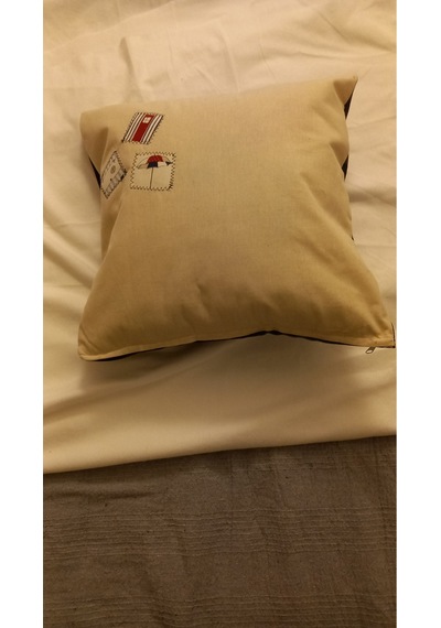 Kırlent Kılıf 45x45 Kedicik Turuncu