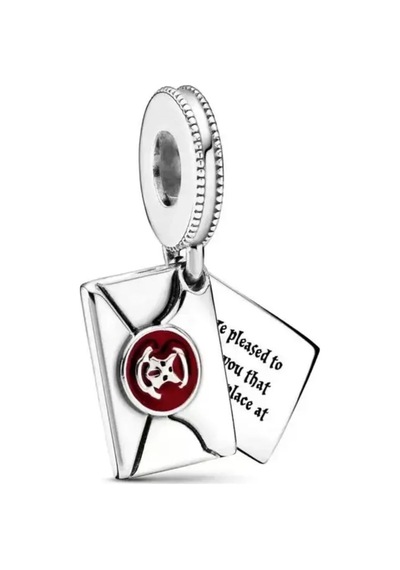 Harry Potter Hogwarts Mektup Charm Gümüş Kaplama