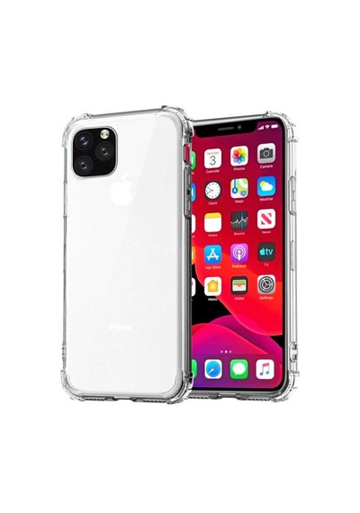 Apple Uyumlu iPhone 12 Kılıf Zore Nitro Anti Shock Silikon Renksiz