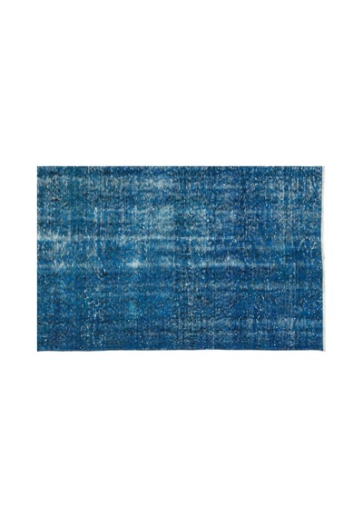 El Dokuması Vintage Yün-pamuk Turkuaz Halı 10898 161 X 277 Cm