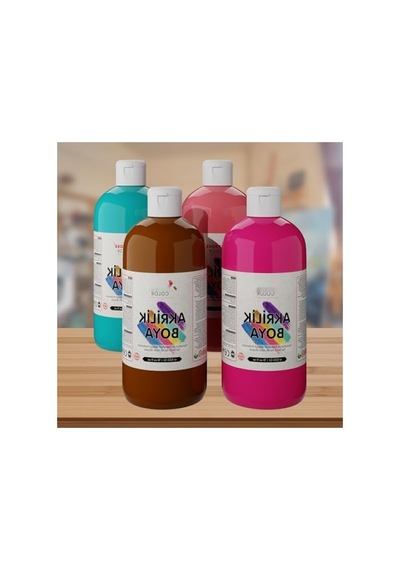 Dayanıklı Akrilik Boya Seti 4'lü - 4x500 Gr 0,15 L