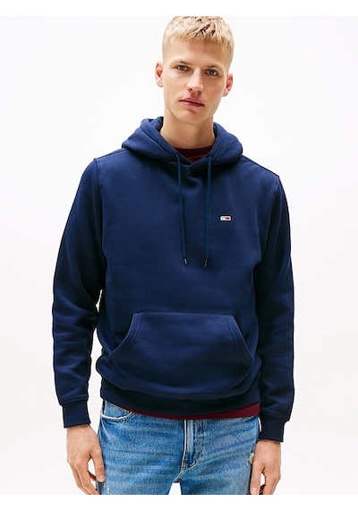 Tommy Hilfiger Tjm Reg S Flag Hoodıe Erkek Mavi Sweatshirt - Dm0dm20742
