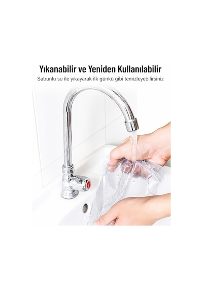 Şeffaf Silikon Klavye Koruyucu Masaüstü Klavye Koruma Kılıfı 45x14 Cm