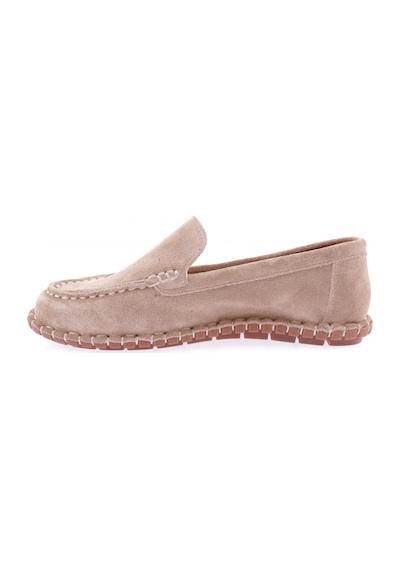 Dgn 603-23y Kadin Dikiş Detayli Loafer Ayakkabi 603-2109-R0186 Bej