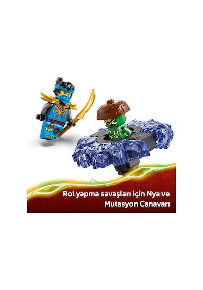 LEGO® NINJAGO® Nya, Mutasyon Canavarı Topacına Karşı 71849 -6 Yaş ve Üzeri için Minifigür İçeren Yaratıcı Oyuncak Yapım Seti (49P)