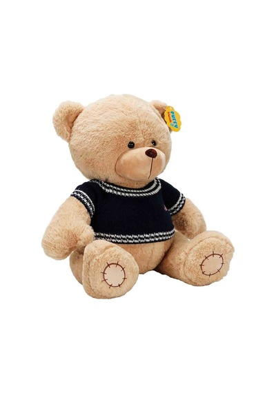 2001008 Sun-sabc-jnh-pff-sk Peluş Ayı Oturan Kazaklı 42 Cm 2r