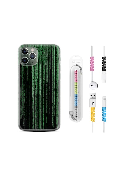 Apple Uyumlu iPhone 13 Pro Kılıf Kablo Koruyuculu Matrix 1321