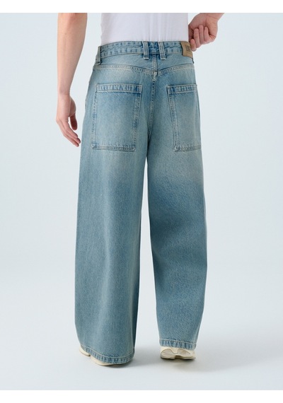 Baggy Baggy Fit Erkek Pantolon Lacivert