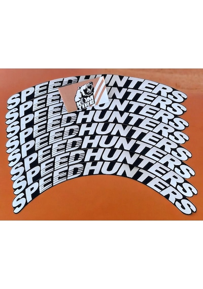 Speedhunters Motorsiklet Ve Otomobil Araç Lastik Yazısı 2.5 Cm 8 Adet Yapıştırıcı Arma Sticker