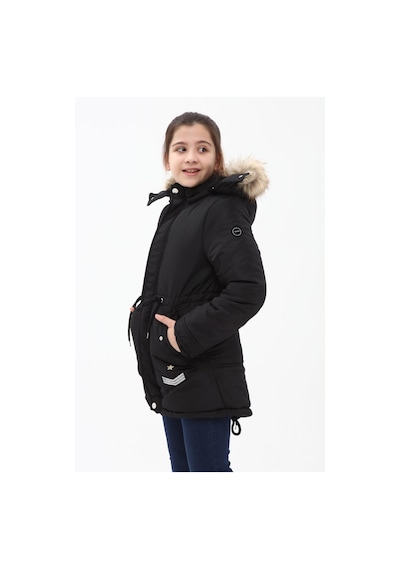 Kız Çocuk Kaban 51256 Siyah