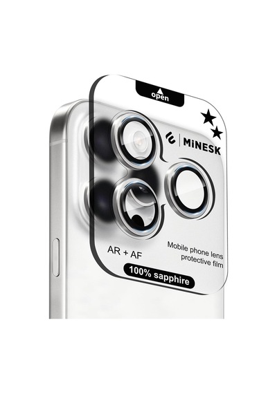 İphone 15 Pro / 15 Pro Max İle Uyumlu    Safir Cam %99.9 Saflıkta Gerçek Safir Cihazın Kendi Lensleri İle Ayn