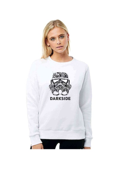 Darkside Baskılı Beyaz Kadın Sweatshirt (534603088)
