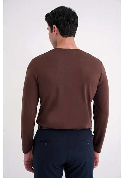 Efor Ts 892 T-shırt Comfort Kakao Casual Kakao