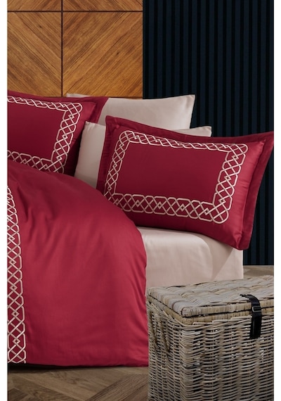 Nazik Home Vienza Bordo Nevresim Takımı Çk Bordo