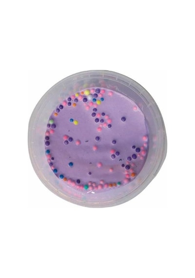 Thentech Boncuklu Köpüklü Slime Eğlenceli Vakit İçin Çocuklar İçin Boncuklu Slime Mor