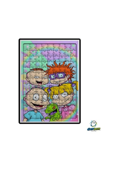 Ghostbastır Design Rugrats 99 Parça Ayaklı Puzzle Dekoratif Çocuk Yapbozu 0185