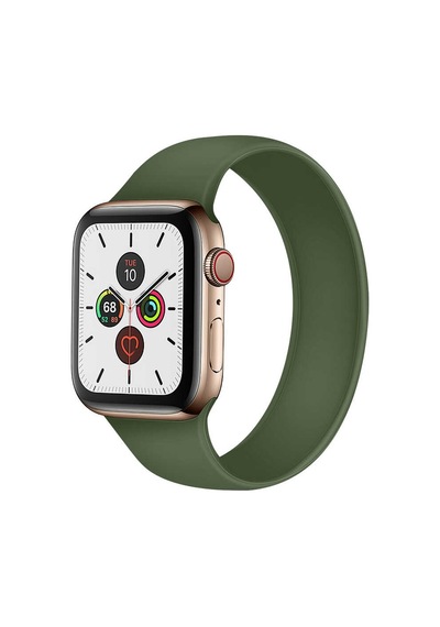 Watch Ultra 49mm Kordon Uyumlu Krd-31 Solo Loop Medium Strap Kayış Mkst- Sarı