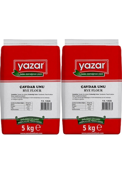 Yazar Çavdar Unu 2 x 5 KG