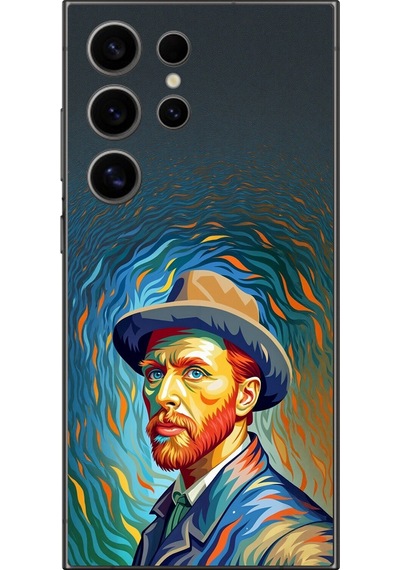 Samsung Galaxy S24 Ultra Uyumlu Şeffaf Kılıf Vincent Van Gogh Tasarımlı