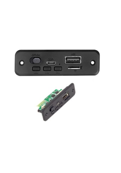 Usb / Tf / Aux Destekli Mp3 Çalar Dekoder Modülü Kancalı / Panelli Tip