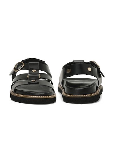 Nine West Hermon 5fx Siyah Kadın Kalın Taban Sandalet 000000000101944629 Siyah