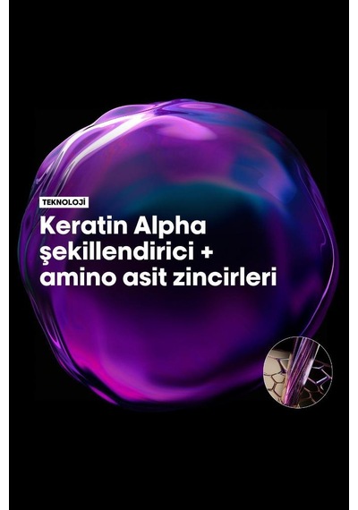 Keratin Alpha Sleek Smooth Transformer Elektriklenme Önleyici Ve Pürüzsüzleştirici Saç Kremi 200 Ml