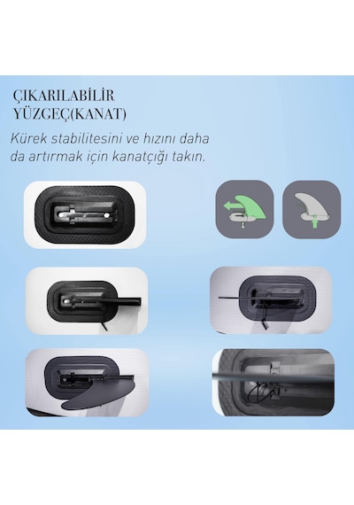 Cawooo Koltuklu Şişme Kano 2 Kişilik