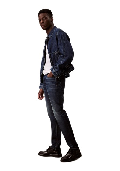 Calvin Klein Lv04rd914 Slim Taper Dark Crescent Thermo Erkek Denim Pantolon Mavi
