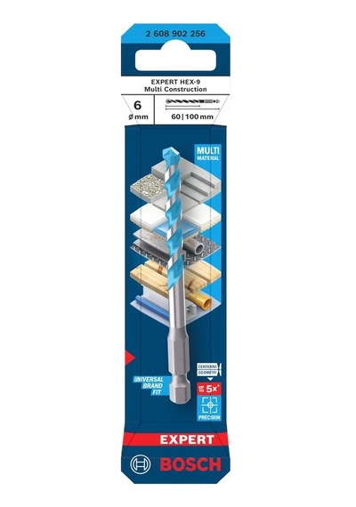 Bosch Expert Hex-9 6 X 100 Mm Çok Amaçlı Matkap Ucu 2608902256